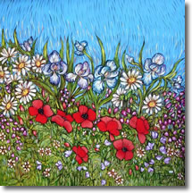 poppies and wildflowers